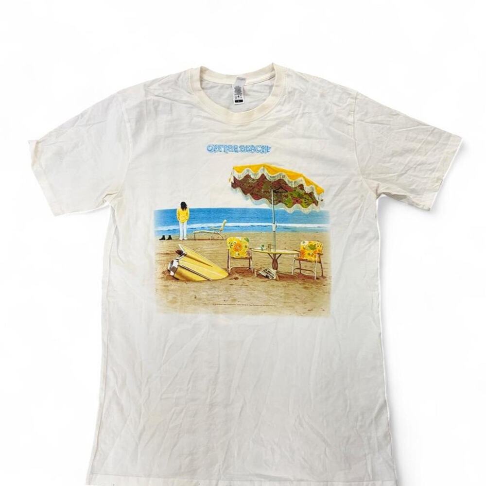 Neil Young Off the Beach Band TShirt Modern